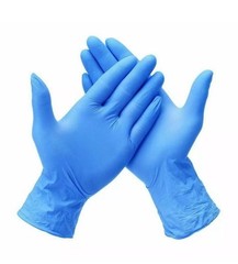 Synguard Nitrile Exam Gloves Powder-Free Blue large 1 Box of 100