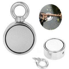 500/800LBS Strong Neodymium Fishing Magnet with Counter Heavy Duty Rare Earth US