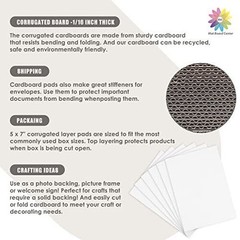 Corrugated Cardboard Sheets Flat Cardboard Pads for Packing Shipping, Mailing