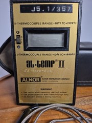 Alnor Al Temp II 7960F Digital Pyrometer Thermometer w/Lead And Case
