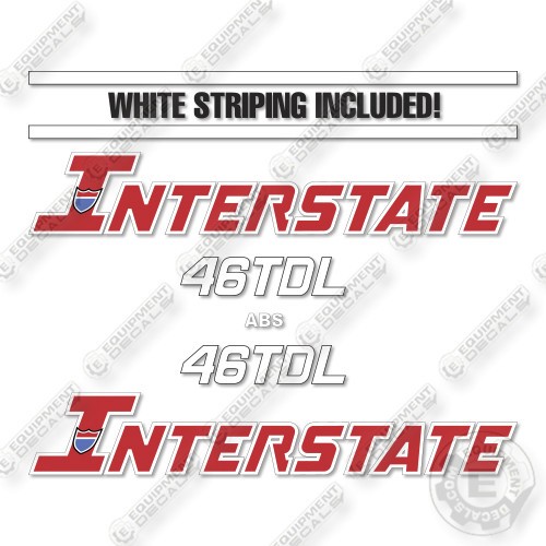 Interstate 46TDL Decal Kit Trailer- Aftermarket Kit
