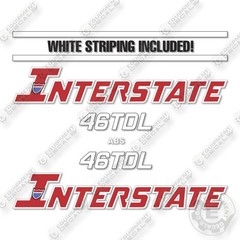 Interstate 46TDL Decal Kit Trailer- Aftermarket Kit
