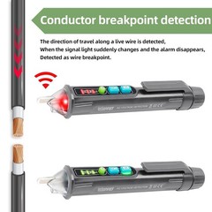 Voltage Tester,Non Contact Voltage Tester Pen2PCS Grey | For Live/Null Wire J…