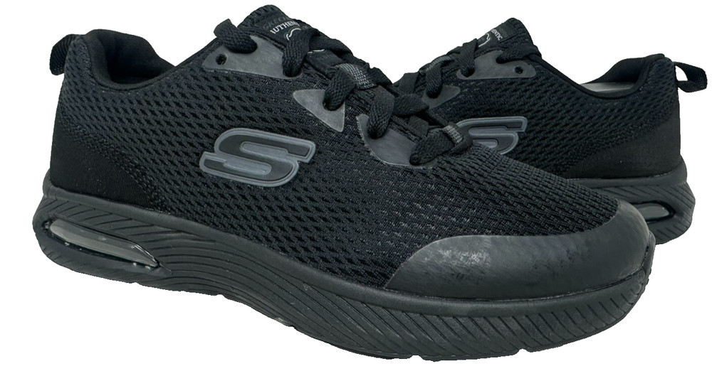 Skechers Women’s Work Relaxed Fit Dyna Air SR Lace Up Shoes Black Size:8 121Q