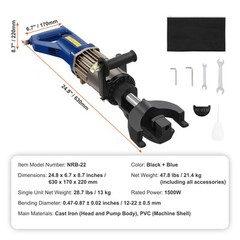 7/8″ Electric Rebar Bender 22mm Portable Hydraulic Rebar Bending for #2 to #7