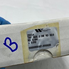 WILSON TOOL 25024 TRUMPF ROUND DIE TRF SIZE 2 GL DIE RD 32.0 RD 0.144 +0.012