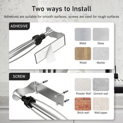 SetSail Paper Towel Holder, Paper Towel Holder Under Cabinet with Adjustable …