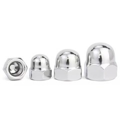 Corrosion-Resistant Acorn Nuts – 50Pc Pack of 6-32 Stainless Steel Fasteners