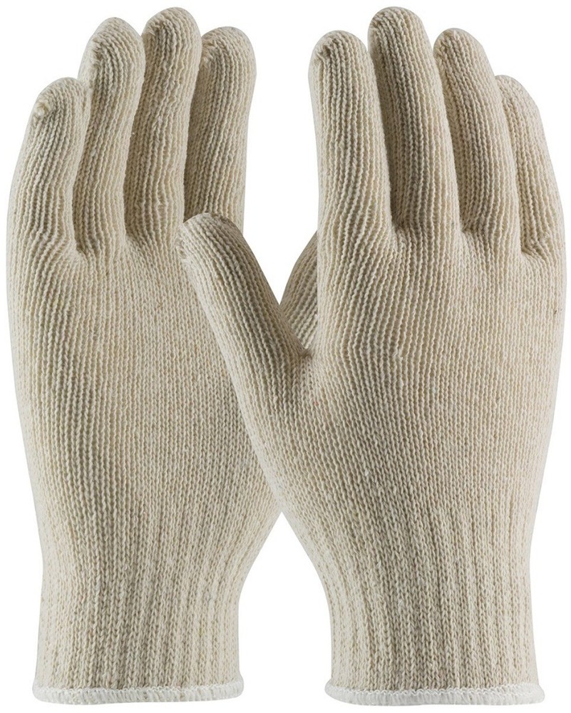 12 PR. WHITE COTTON BLEND STRING KNIT PROTECTIVE WORK GLOVES GLOVE LINERS MEDIUM