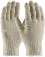 12 PR. WHITE COTTON BLEND STRING KNIT PROTECTIVE WORK GLOVES GLOVE LINERS LARGE