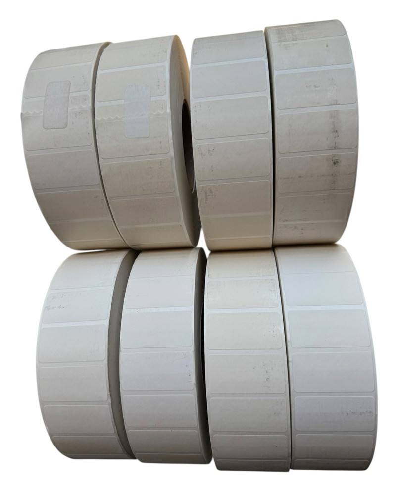 2×1 Direct Thermal Paper Labels 3″ Core 5000 Per Roll x 8 Rolls – 40,000 Labels