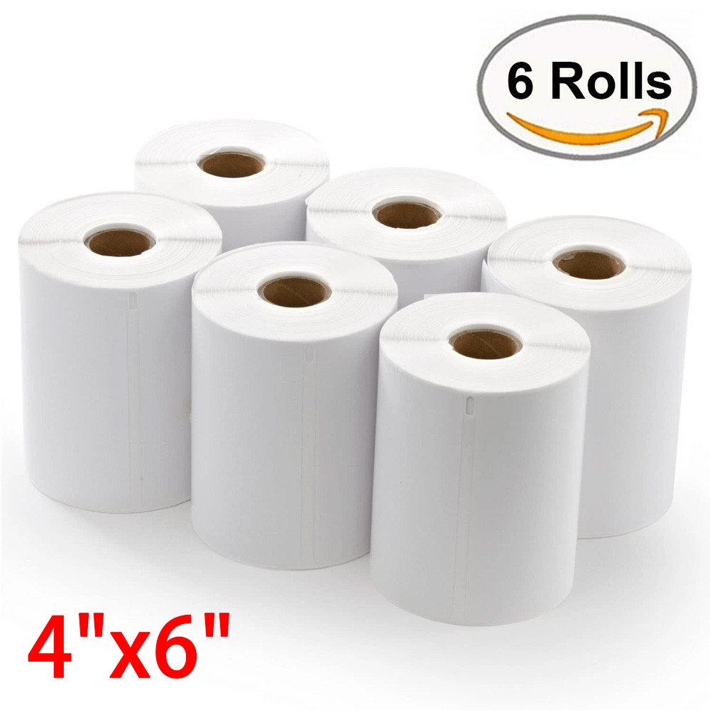 6 Rolls DYMO 4XL Direct Thermal Shipping Labels 4×6 1744907 Compatible 220/Roll