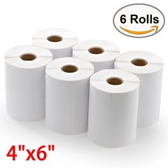 6 Rolls DYMO 4XL Direct Thermal Shipping Labels 4×6 1744907 Compatible 220/Roll