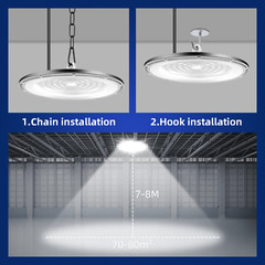 10 Pack 300W Led UFO High Bay Light 300 Watts Commercial Factory Warehouse Light