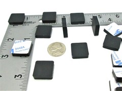 3/4″ Sq X 3/16″ Rubber Feet ATX Tower Desktop Computer Cases Amps 3M Backing