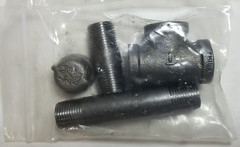 2 Kits Jones Stephens 1/2″ Drip Leg Kit Black Steel DLK12 Gas Line Drip Leg