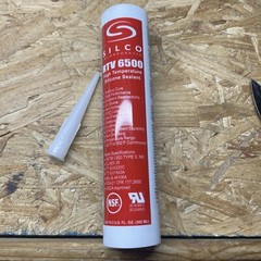 Lot of TWO cartridges ~ Silco RTV 6500 High Temp RED Silicone 10-oz