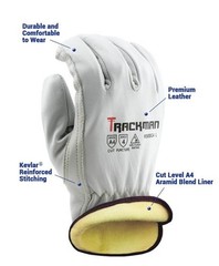 Stauffer Trackman Premium Goatskin Leather, Kevlar Lined, Cut Resistant Work …
