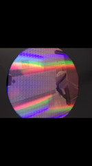 silicon wafer 12” 300mm copper pattern reclaim. Art, CPU, electronics, gifts