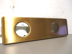 Best Access 35H Mortise Lock Escutcheon Set Brushed Brass
