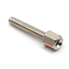4#-40*5 Copper Nickel Plated Hex Standoff Spacer Screws Pillar PC Computer Bolts