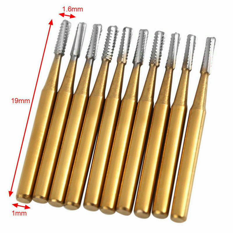 Dental Tungsten Steel Carbide Crown Metal Cutting Burs For High Speed FG-1957