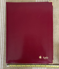 Apple Red Leather Business Portfolio Brass Corners by Hazel America’s Case Maker