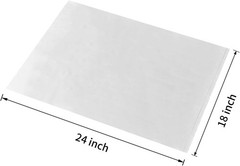 18″x24″ Clear Poly Bags, 100 pcs, 1 Mil Flat Open Top Plastic Packaging