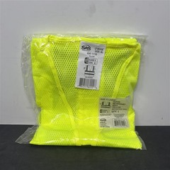 SAS Safety Corp 690-1110 Vest Class 2 Yellow Hi-Viz-XL – Pack of 10