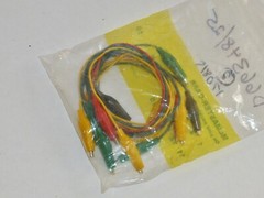 QTY. 6 Alligator Clip (both ends) Test Leads Flexible Wire Cable 27″L