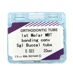 20 Sets Dental Orthodontic Buccal Tube Convertible MBT Roth 022 1st Molar Tube
