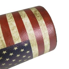 DreamsEden Vintage Pen Pencil Holder 5.9×2.76×4.3 inches, American Flag Round