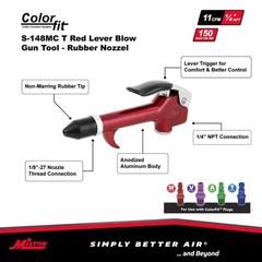 Milton S-148MC Blowgun Lever Hook Style 1/4″ NPT M Style Compatible Rubber tip