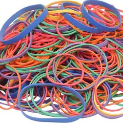 Rubber Bands Assorted Sizes 0.5 lb Bag – Strong Elastic Bands for Home, Offic…