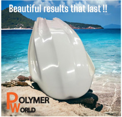 Polymer World White Gelcoat with Wax 1 Gallon, Boats, Cars, RV, Fiberglass ,Tubs