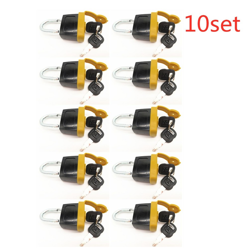 10set 246-2641 Padlock with 2 Key 5P8500 For Caterpillar CAT 5p8500