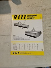 Vintage Gill Economy Box Scraper Sales Brochure Spec Sheet