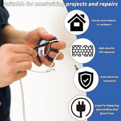 100 Rolls Black Electrical Tape Bulk 3/4 Inch x 66ft, Waterproof Vinyl Electr…