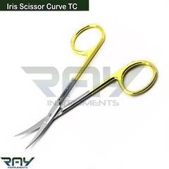 5 Pcs New German Iris Scissors TC 4.5″ Curved Surgical Dental Surgery Instrument