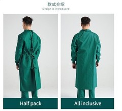 Medical Pure Cotton Surgical Gown Dentist Sterile Operating Room Overalls