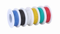 TUOFENG 30 awg Wire Solid Core Hookup Wires 6 Different Colored Jumper Wire 100f