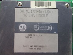 ALLEN BRADLEY 1771-IA INPUT MODULE NSNP