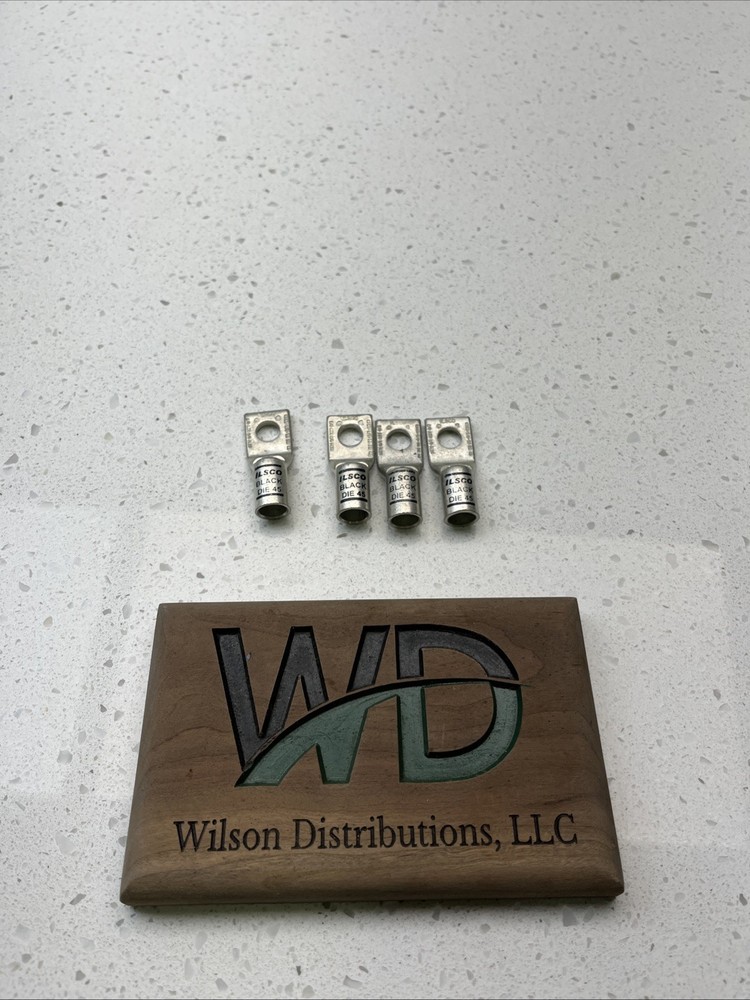4- ILSCO BLACK DIE 45 2/0 AWG 1/0 FLEX CLNS-2/0-12 COMPRESSION LUG