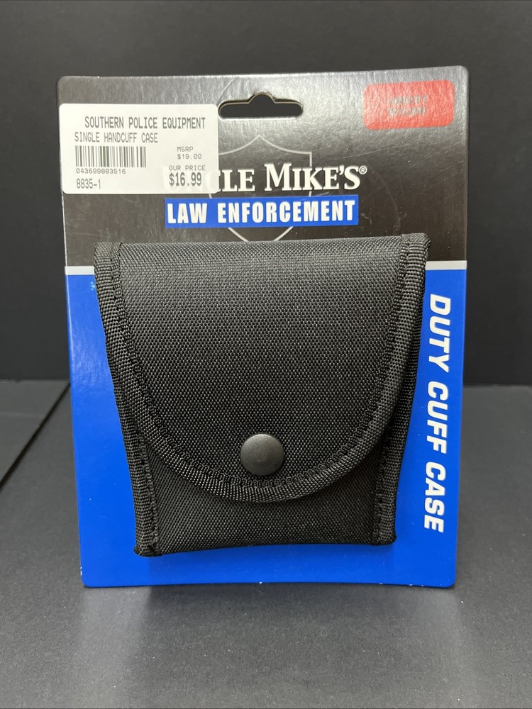 UNCLE MIKE’S LAW ENFORCEMENT #8835-1 HANDCUFF DUTY CUFF CASE NYLON NEW