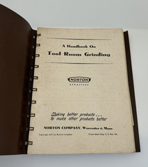 2 Books – Vintage Starrett Data Book Machinists & Norton Tool Room Grinding