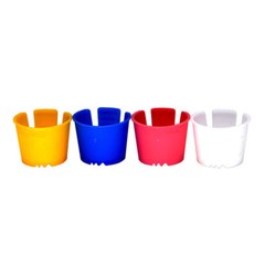 10 Pcs Disposable Dental Plastic Dappen Dish Acrylic Prophy Dapdish Four Colors