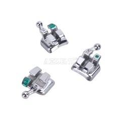 50 Sets AZDENT Dental Ortho MIM Monoblock Brackets Mini Roth.022 Hooks 345