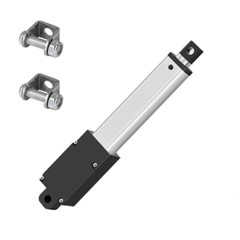 12V Electric Micro Linear Actuator Motor Stroke 0.4in-8in with Mounting Brackets
