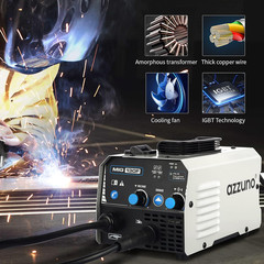 MIG Welder,Flux Core Welder Machine 110V 130Amp, Gasless MIG Welding Machine IGB