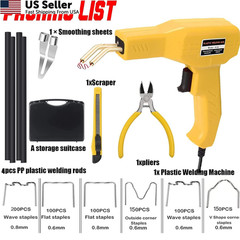 Plastic Welder,2 in 1 Welding Repair Kit with 1000pcs 150w, Yellow